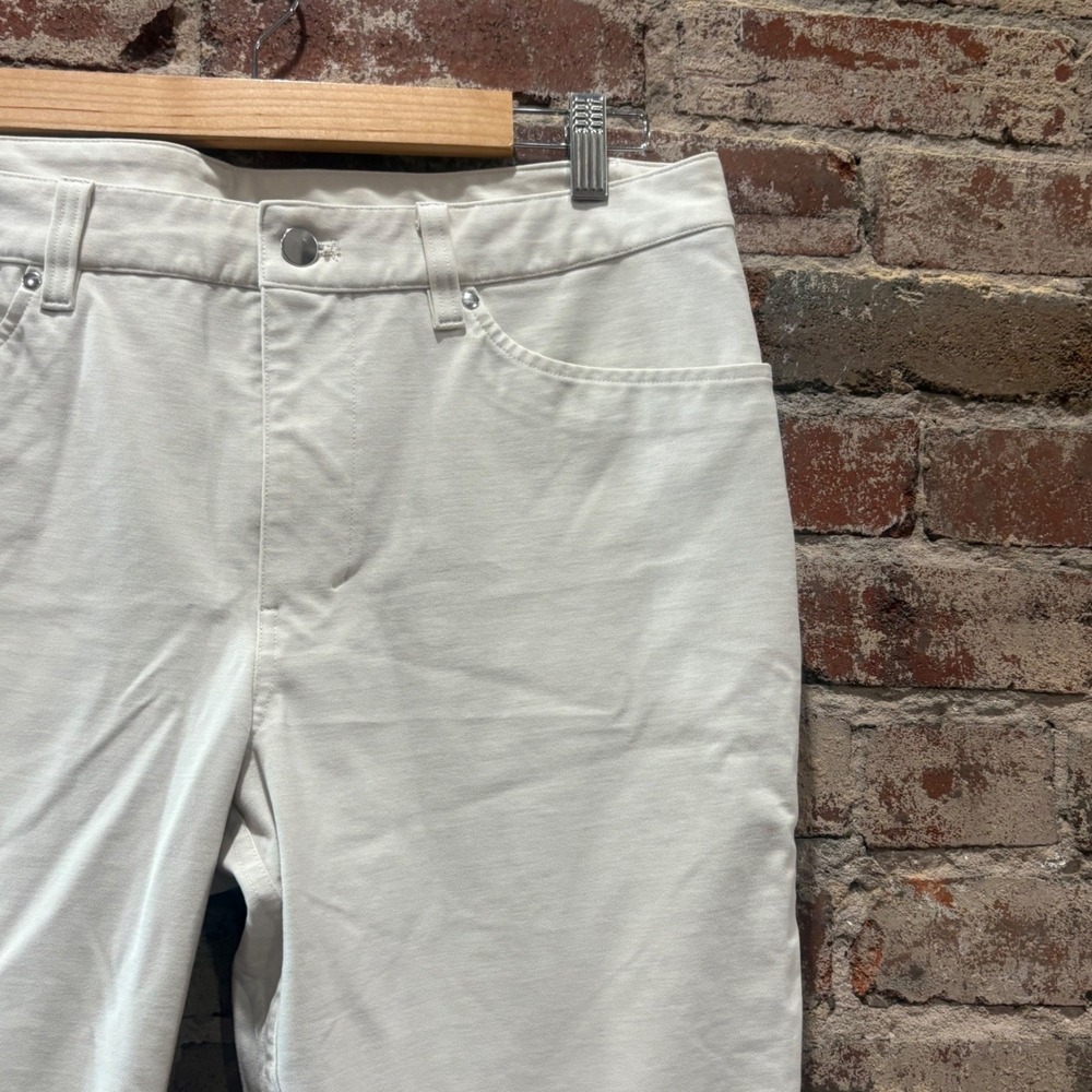 Lululemon ABC Pant Slim Fit White Five Pocket Trousers Size 34 - Picture 9 of 12